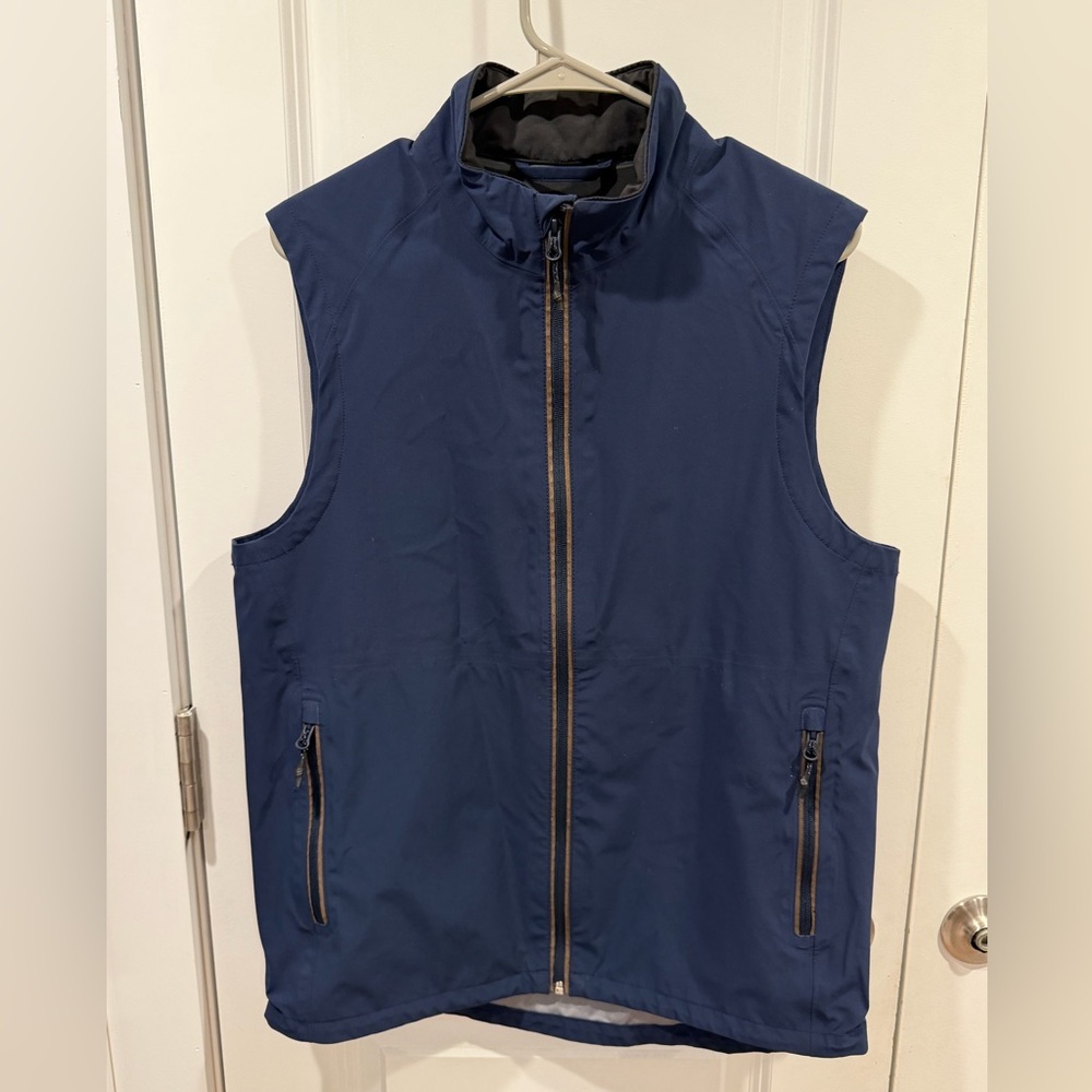 Men's Vineyard Vines Blue Sleeveless Vest Jim Nantz edition. Size Small